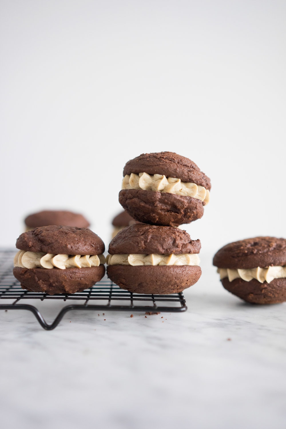 Chocolate stout cookies with coffee german buttercream Cloudy Kitchen
