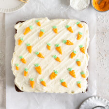 Carrot Snack Cake with Cream Cheese Frosting-image