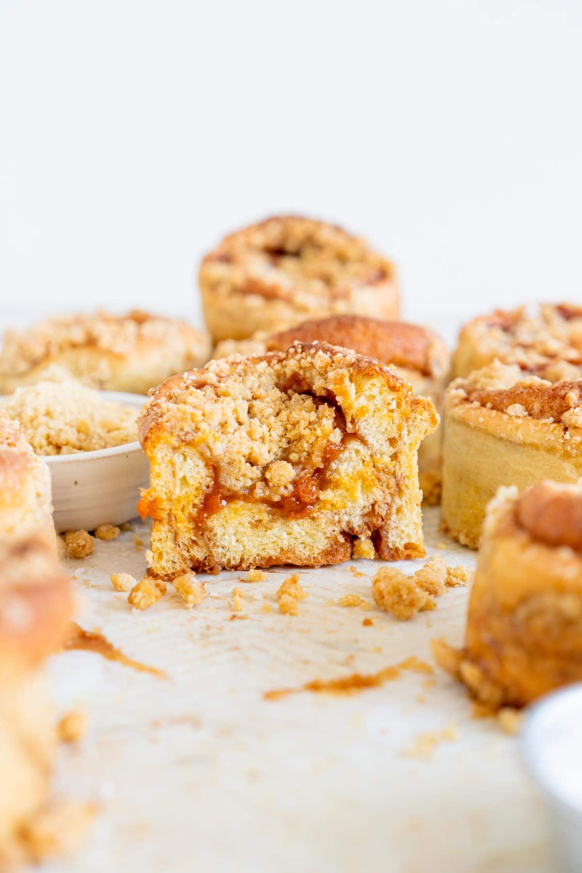 Apricot Crumb Buns with Brown Sugar Streusel Cloudy Kitchen