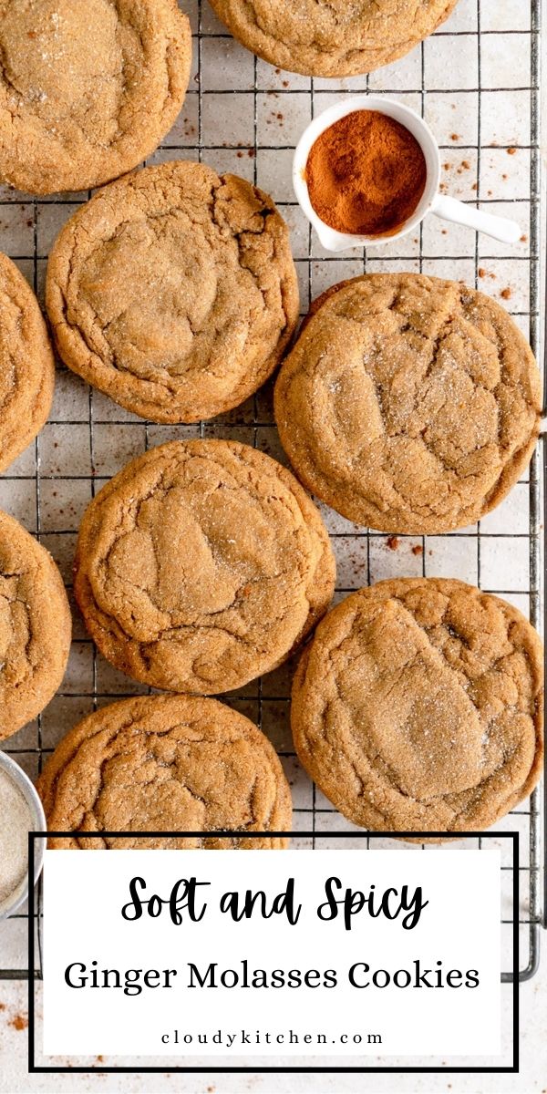 30 Minute Ginger Molasses Cookies (Soft and Chewy) Cloudy Kitchen