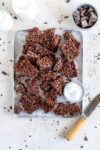 chocolate crackles on sheet pan