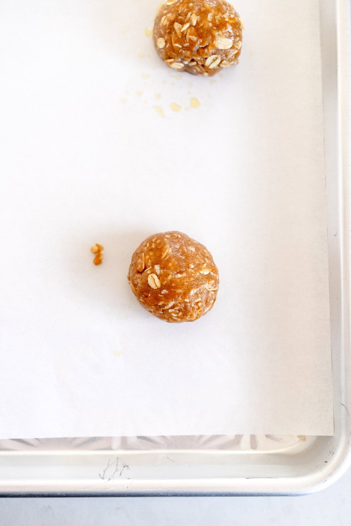 Rolled up Anzac Biscuit Dough