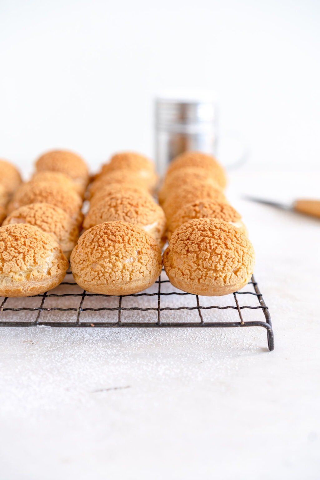 Vanilla Bean Cream Puffs (Choux au Craquelin) Cloudy Kitchen