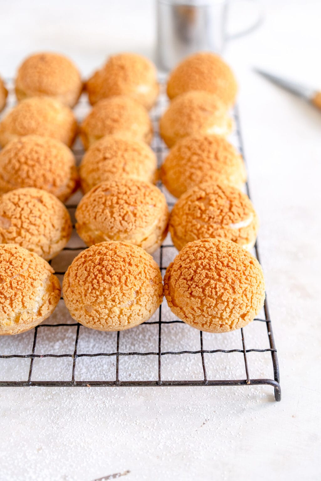 Vanilla Bean Cream Puffs (Choux au Craquelin) Cloudy Kitchen