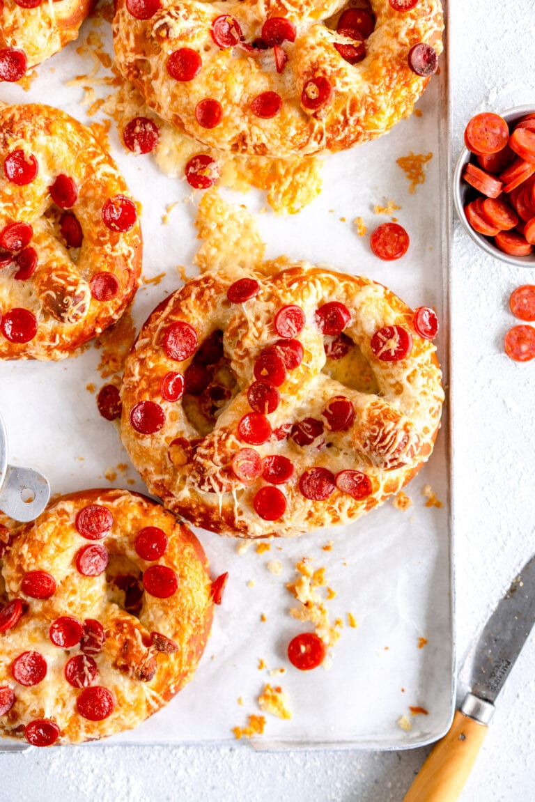 Pizza Pretzels (Small Batch Pretzels) Cloudy Kitchen