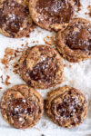 pan of chocolate chip cookies