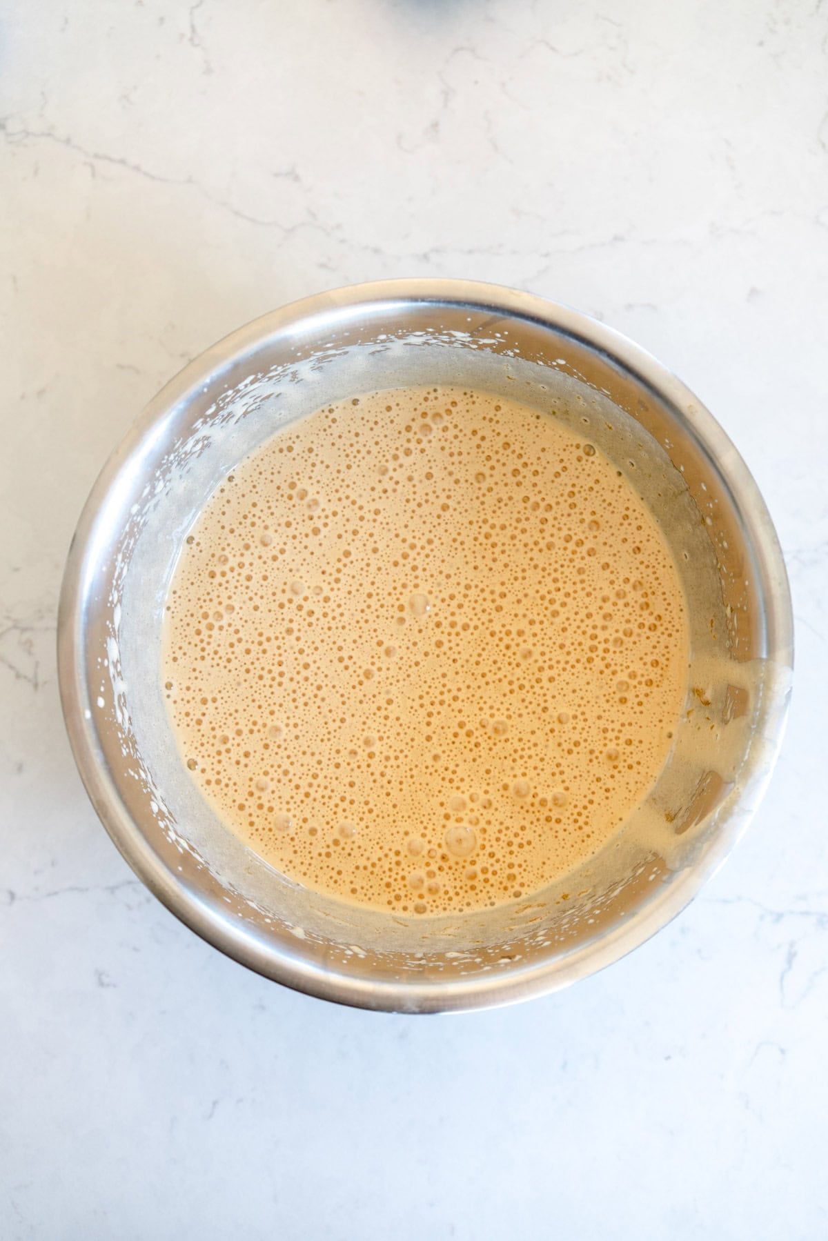 properly whipped egg mixture