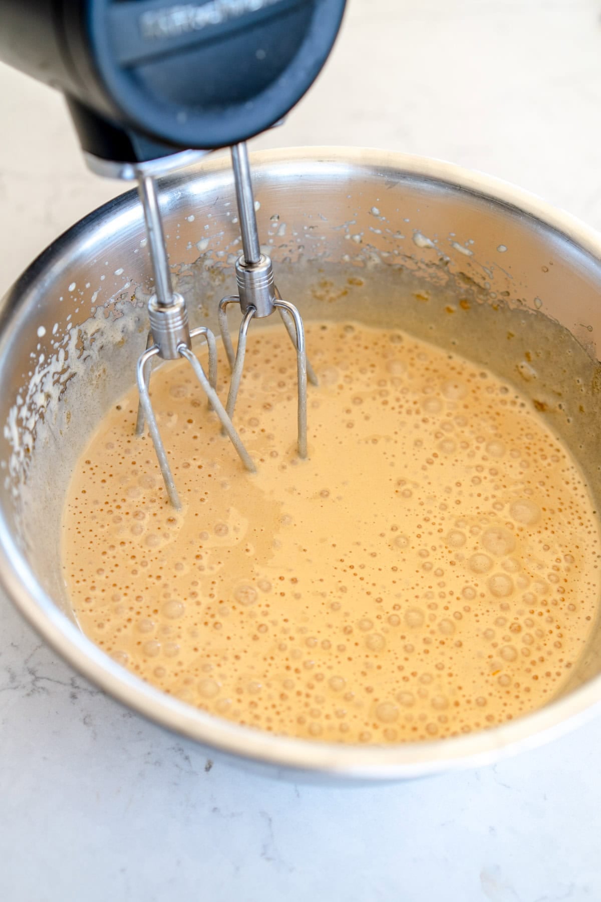 whipped egg mixture brownies