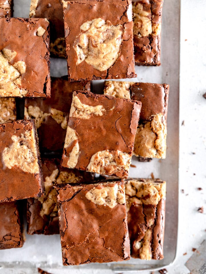 brownie cookies on sheet pan