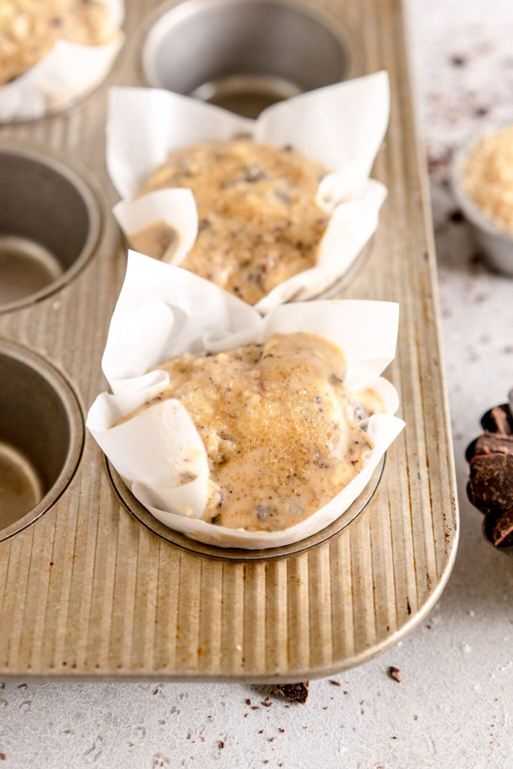 30 Minute Banana Chocolate Chip Muffins Cloudy Kitchen