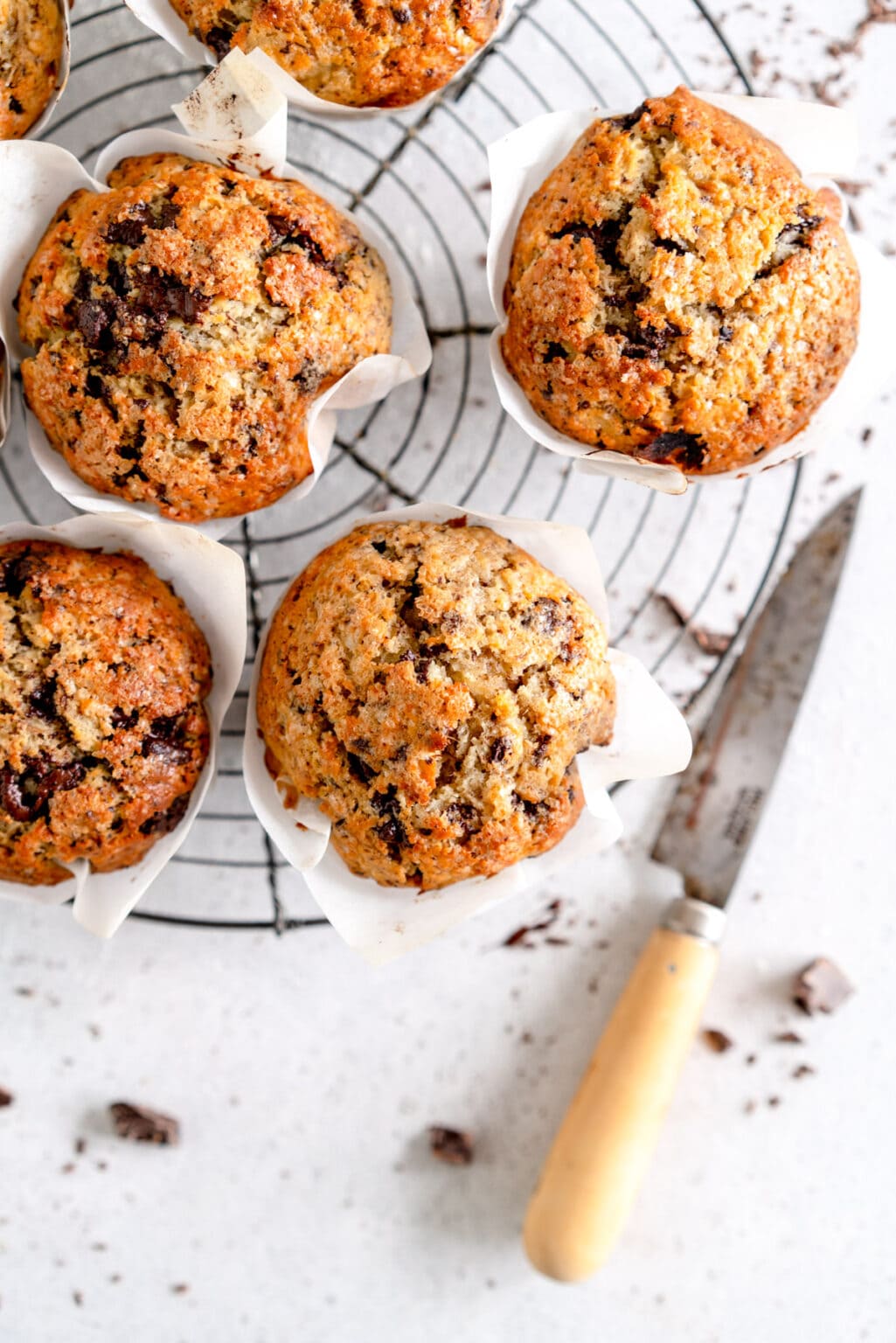 30 Minute Banana Chocolate Chip Muffins Cloudy Kitchen
