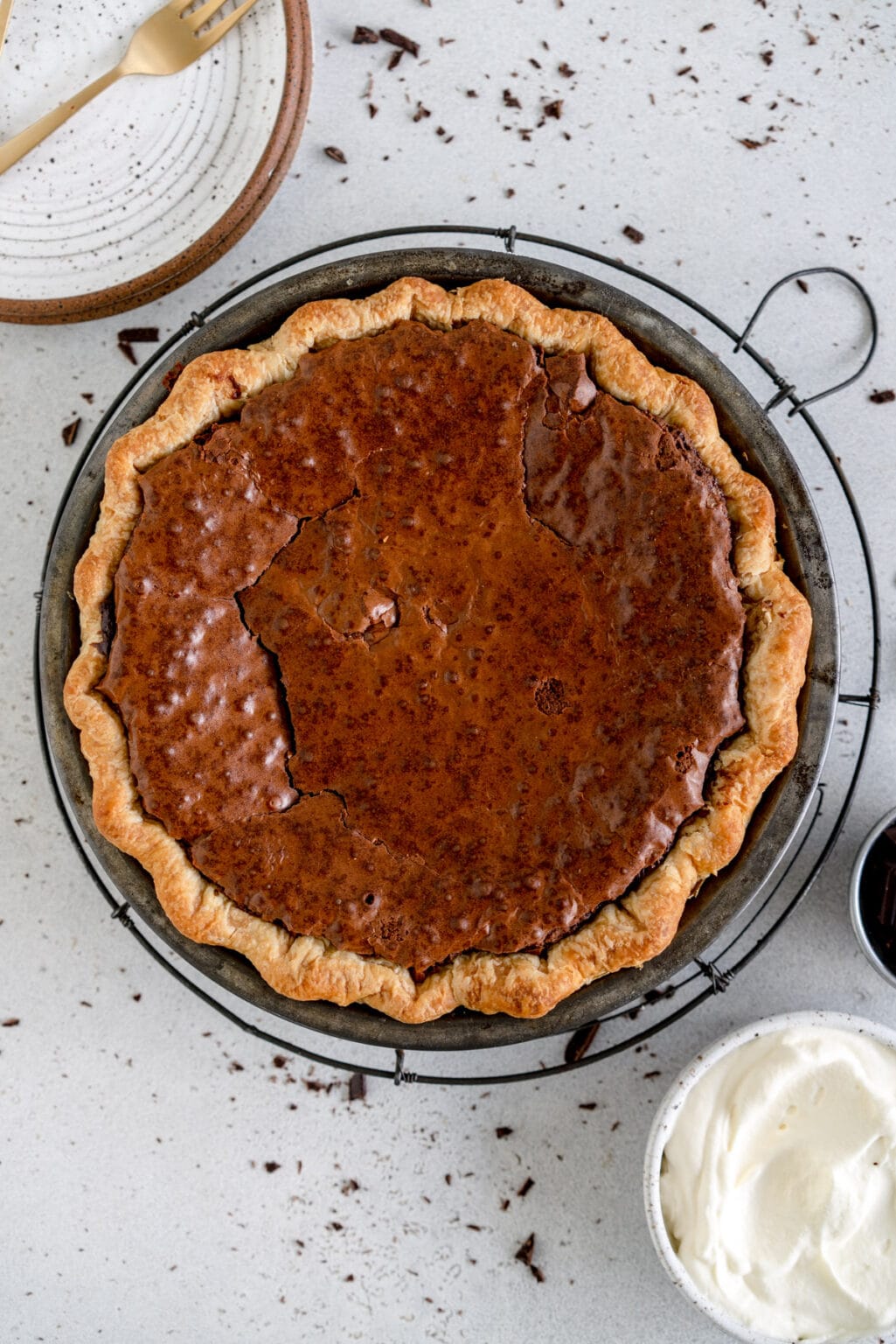 Fudgy Brownie Pie Cloudy Kitchen