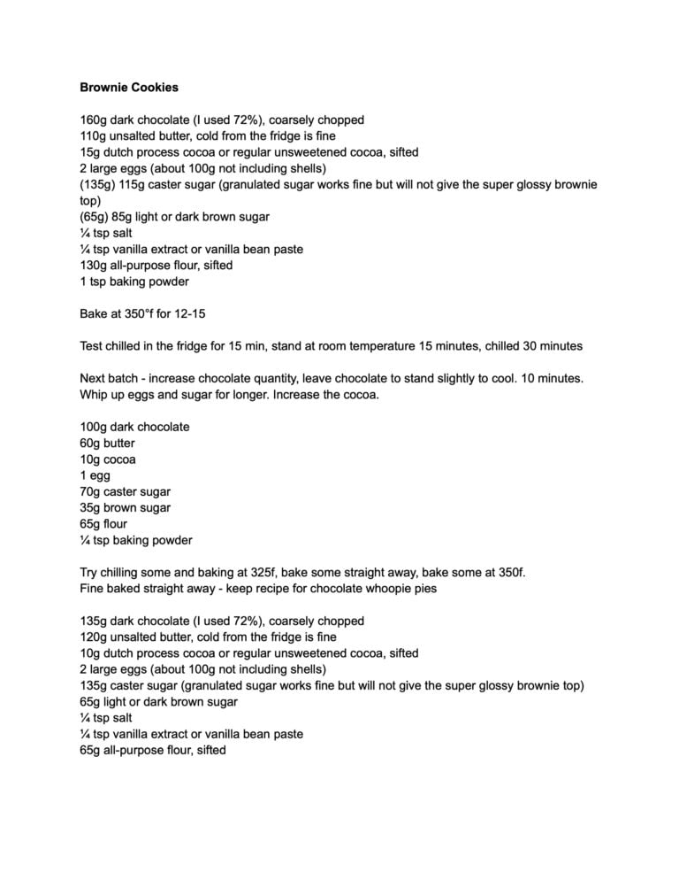 25 Minute Brownie Cookies Cloudy Kitchen