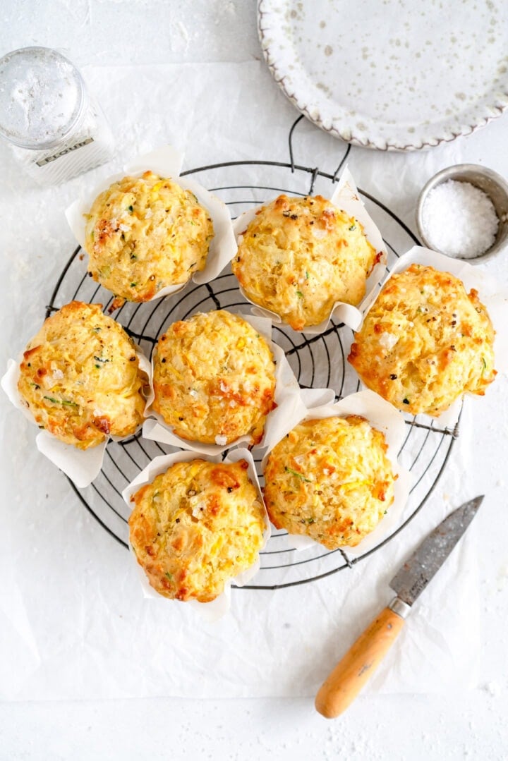 30 Minute Cheesy Zucchini Muffins Cloudy Kitchen