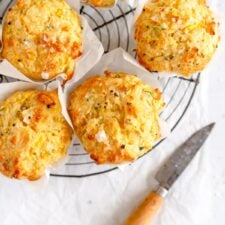 30 Minute Cheesy Zucchini Muffins-image