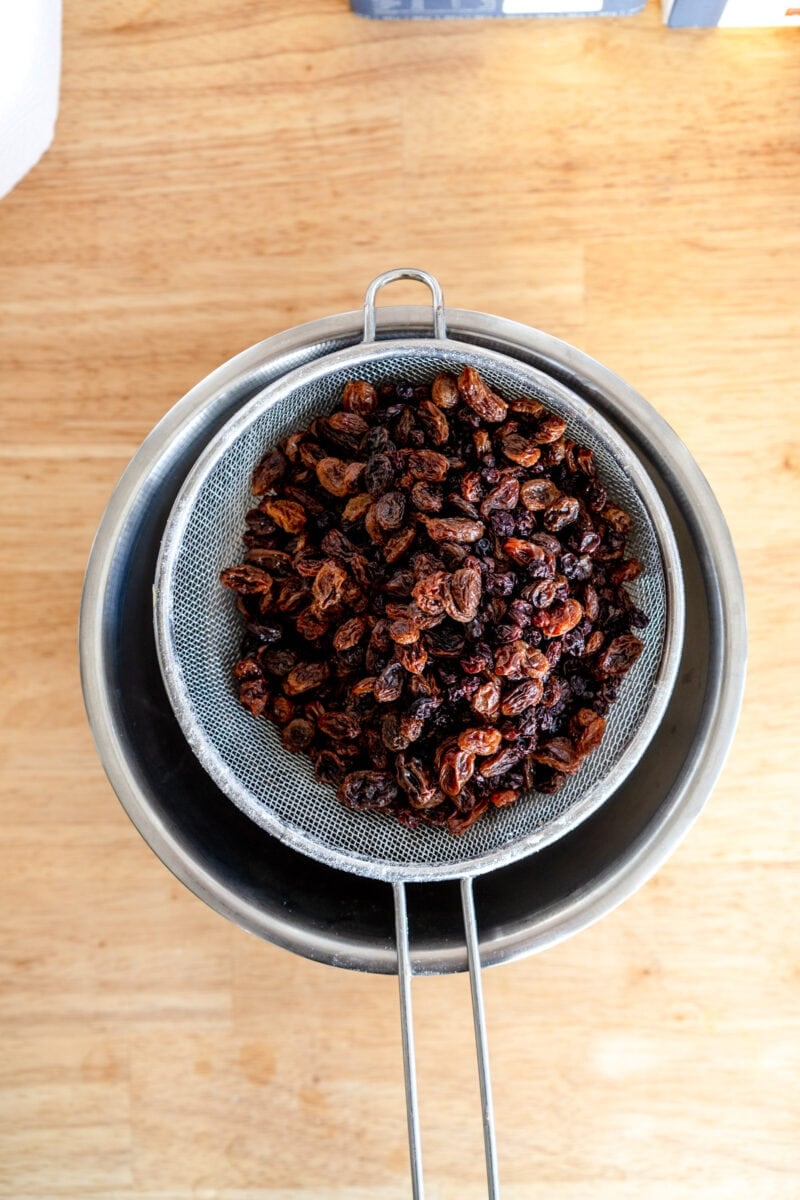 draining fruit