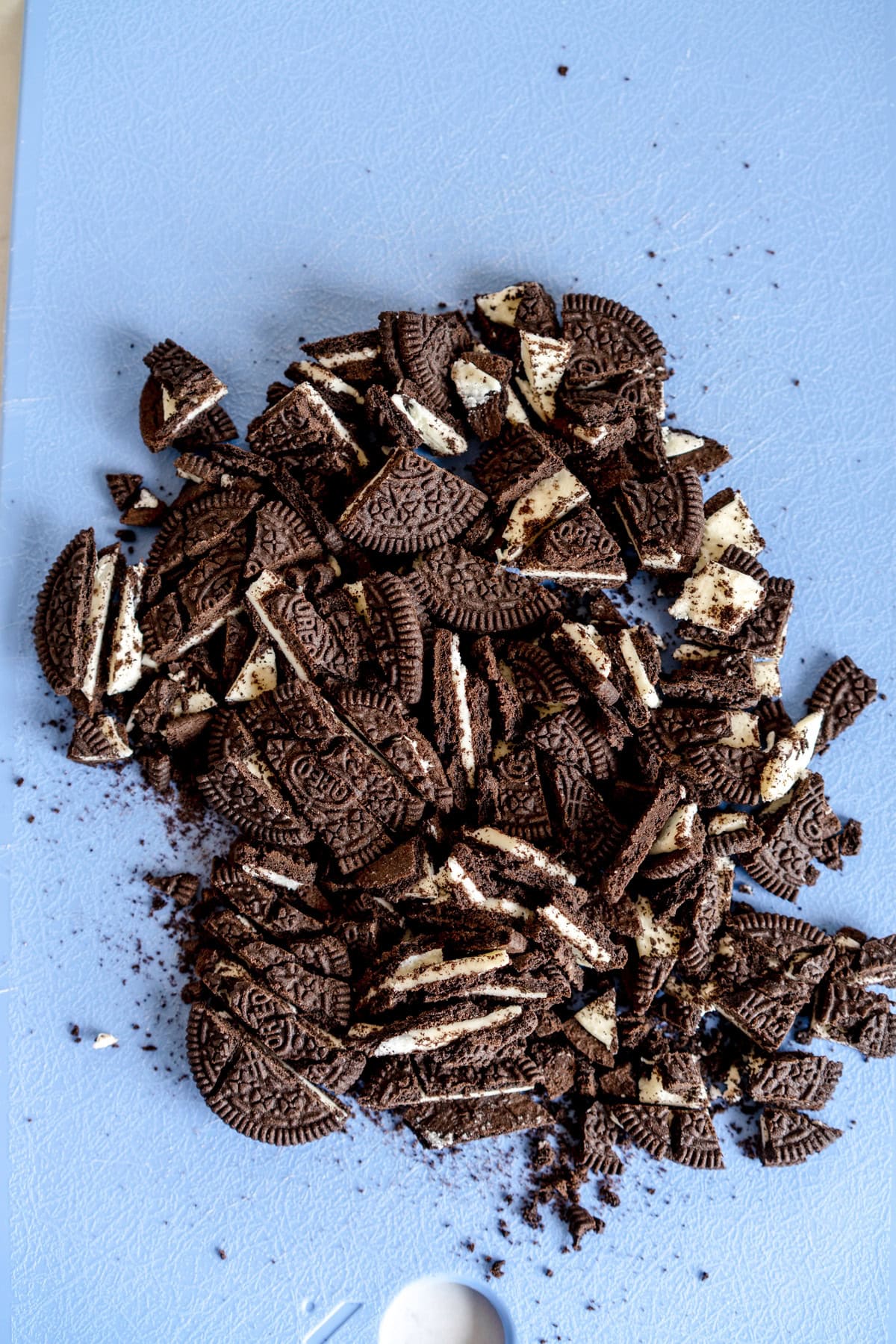 chopped oreos for top