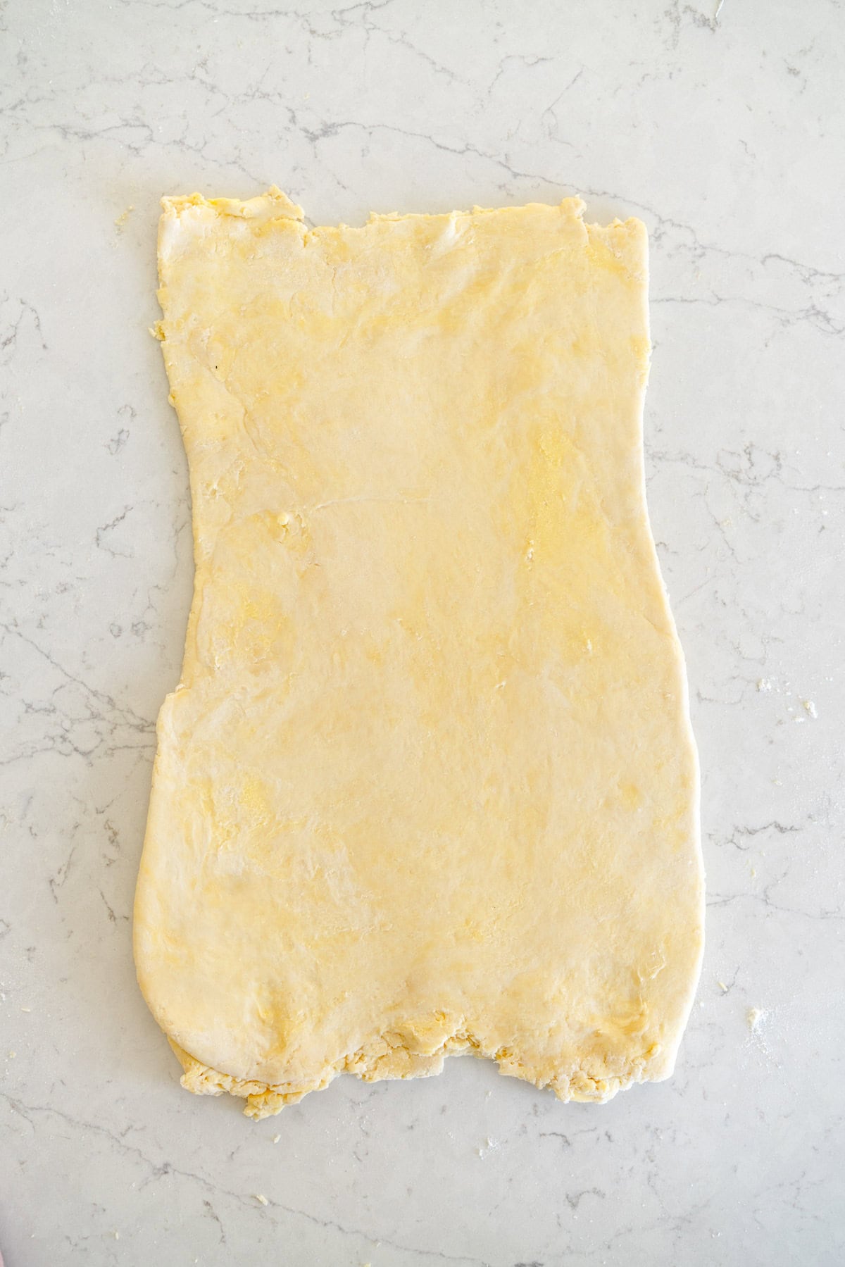 Dough after first lamination