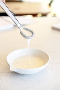 side shot lemon glaze