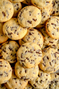 pile of cookies on pan