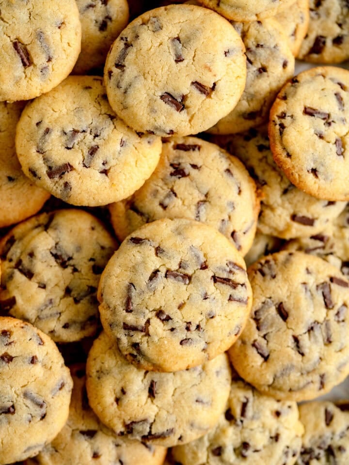pile of cookies on pan