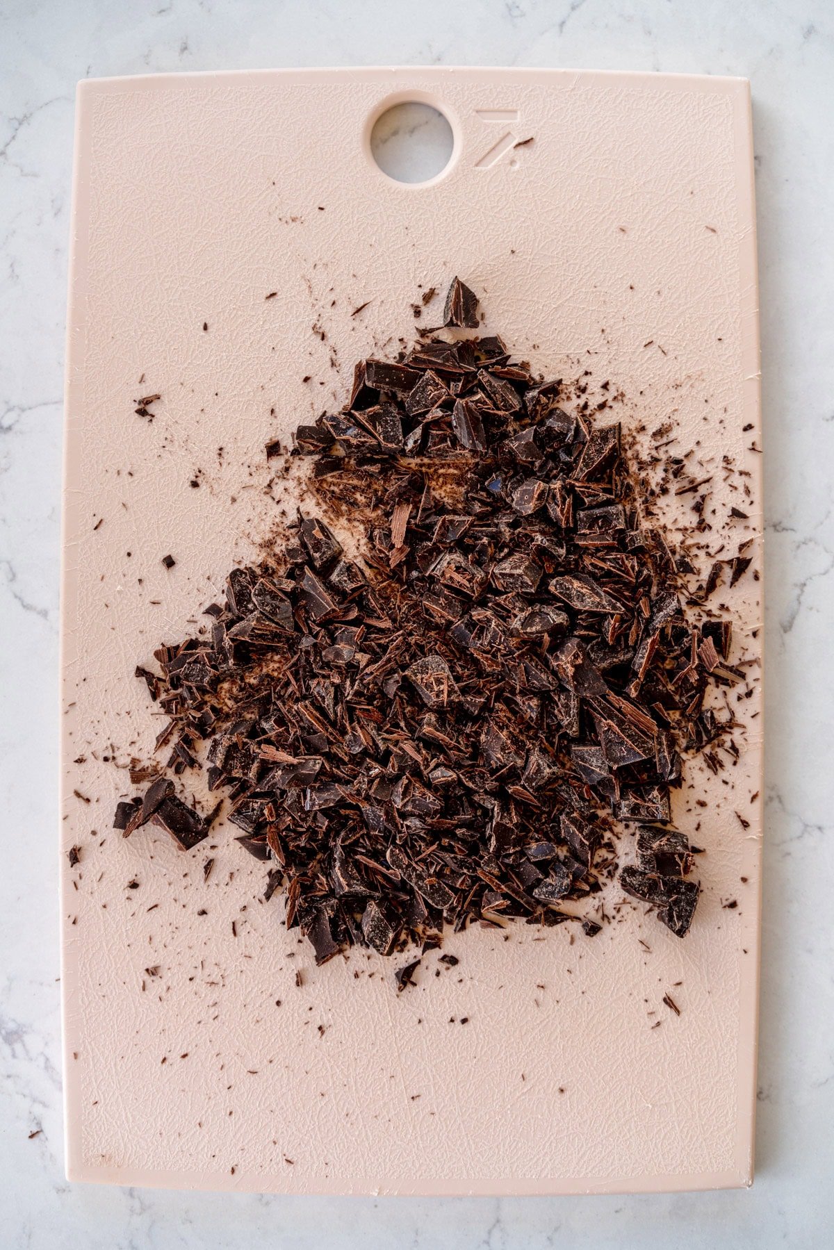 chopped chocolate