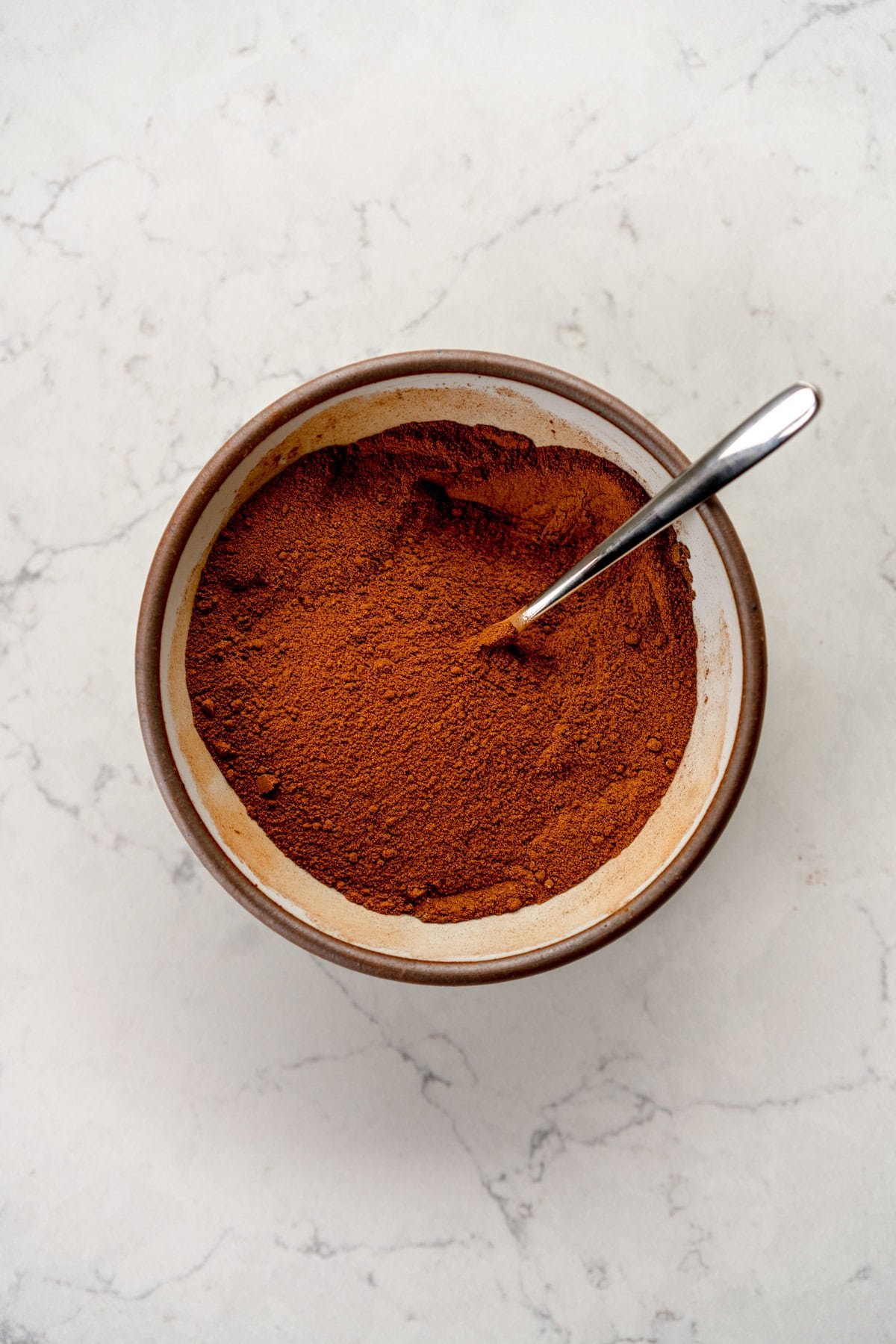 Spices combined in a bowl