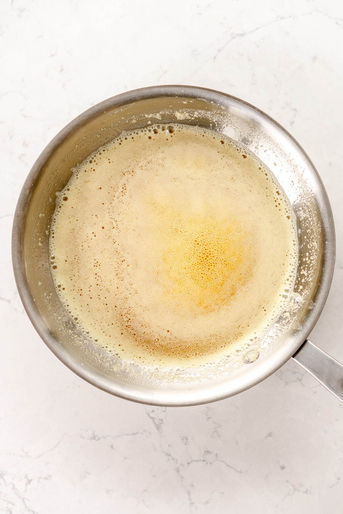 starts to foam more brown butter