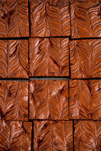 close up of Nutella brownies