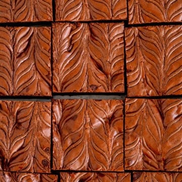 close up of Nutella brownies