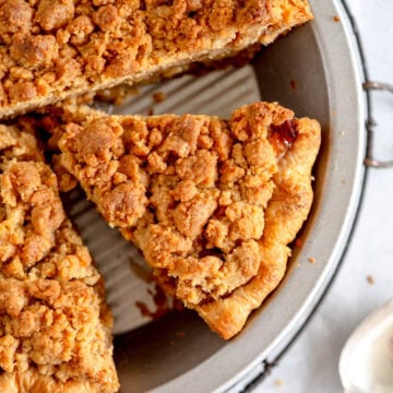 slice of dutch apple pie