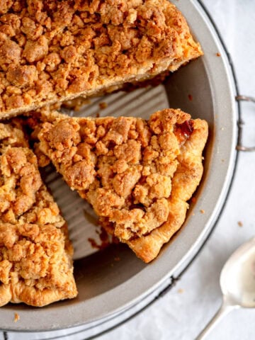 slice of dutch apple pie