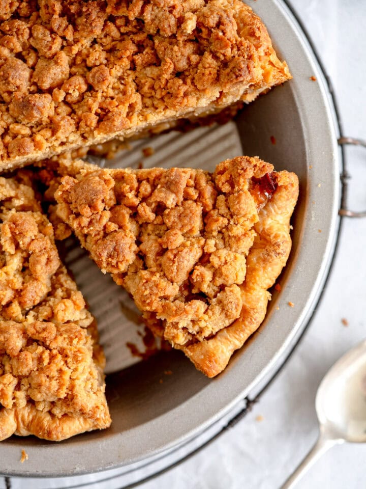 slice of dutch apple pie