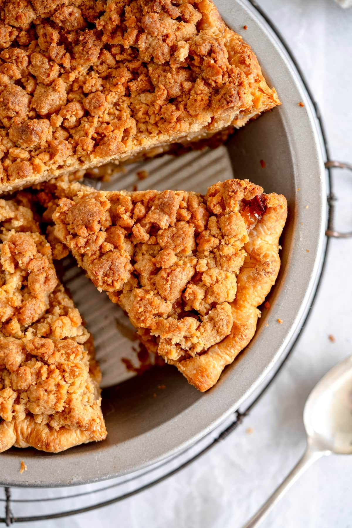 slice of dutch apple pie