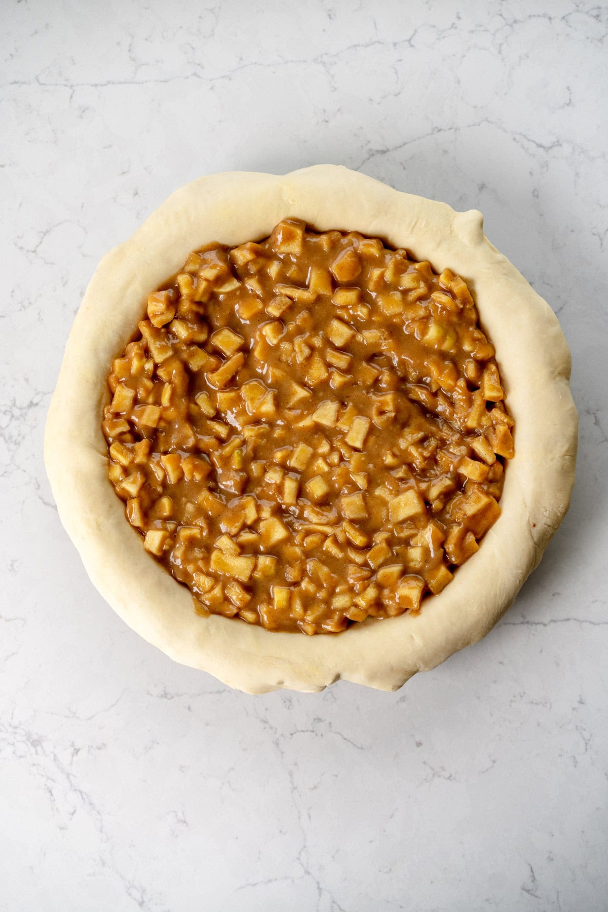 filled apple pie