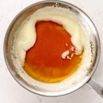 brown butter in pan
