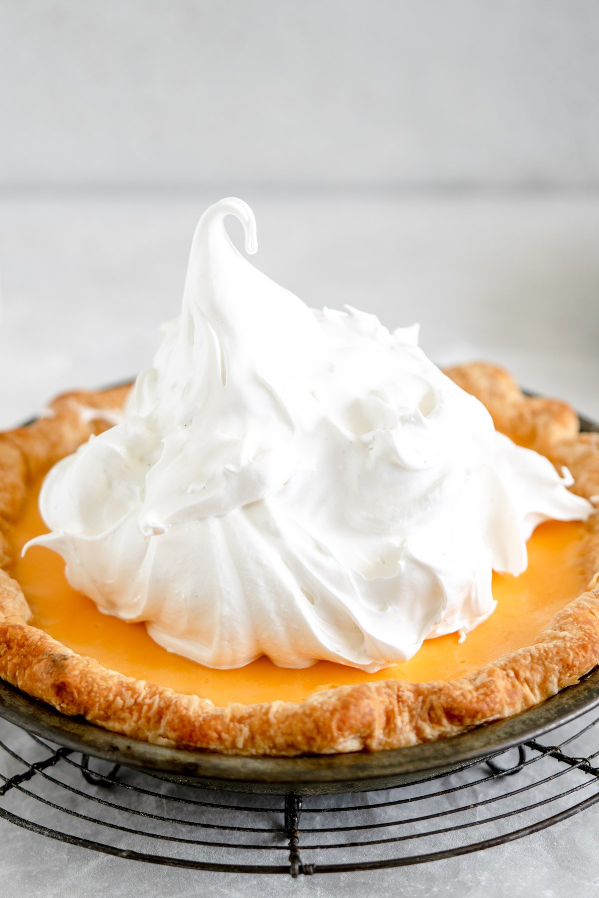 lemon pie with meringue on top