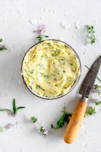 bowl of garlic butter