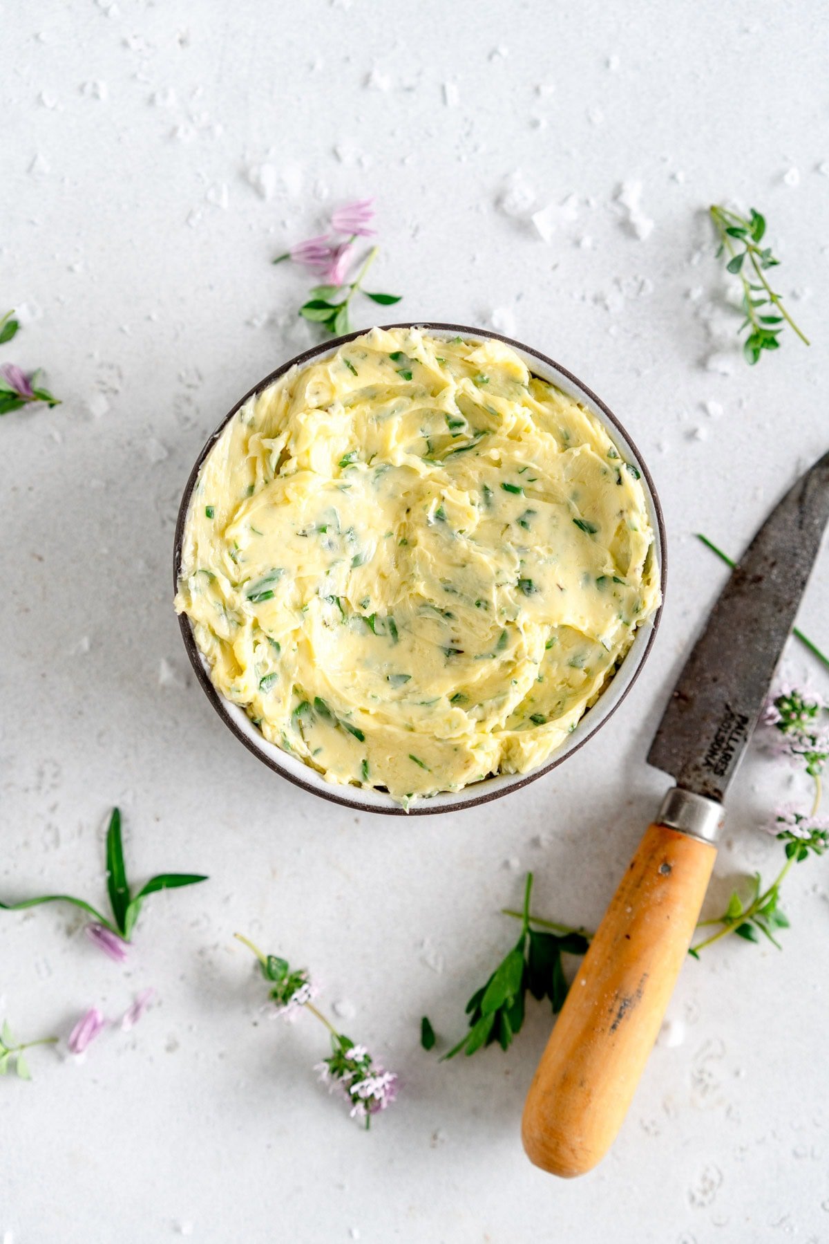 bowl of garlic butter