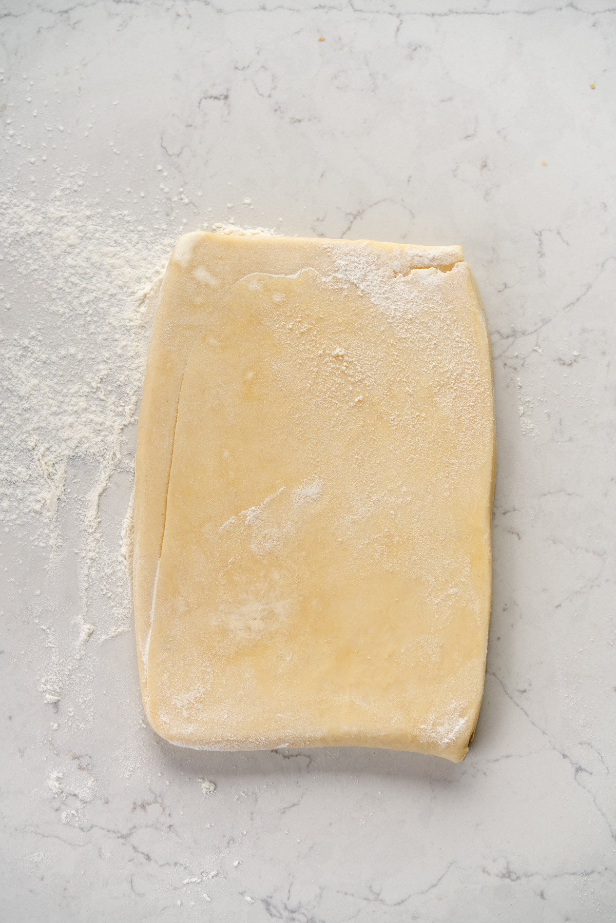 puff pastry ready to be rolled out