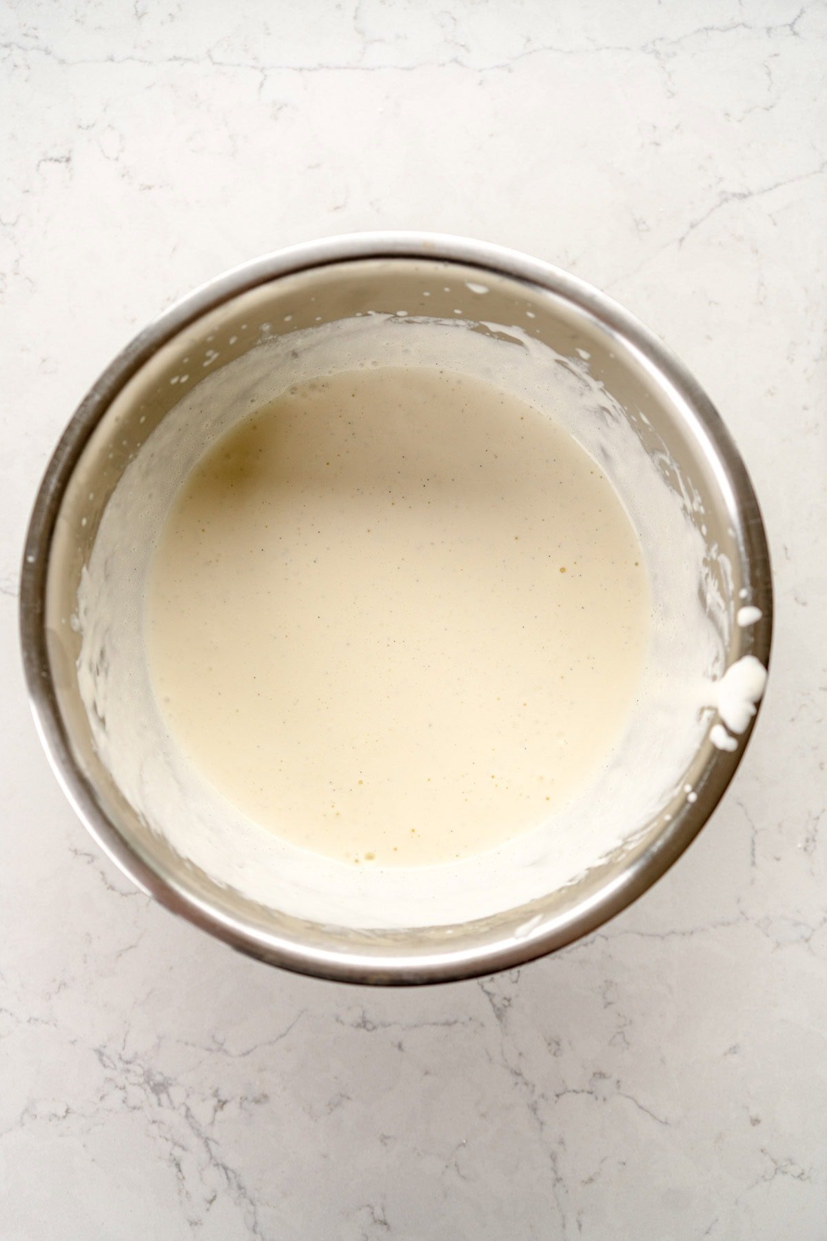 slightly thickened cream