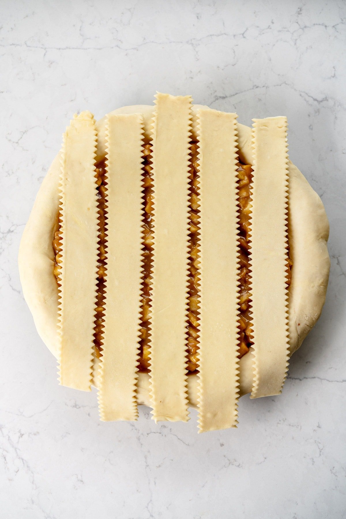 lattice on pie top