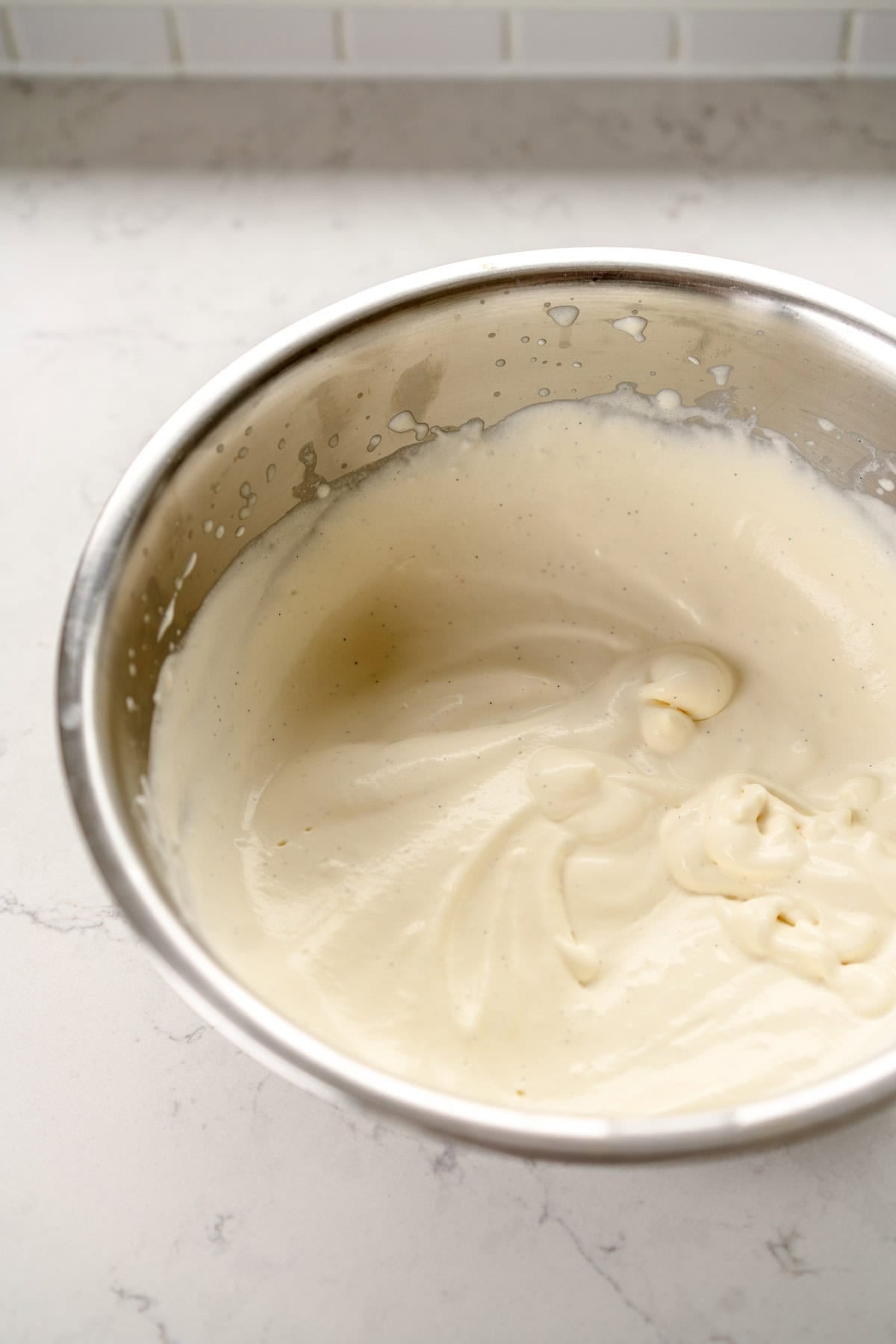 slightly thickened cream