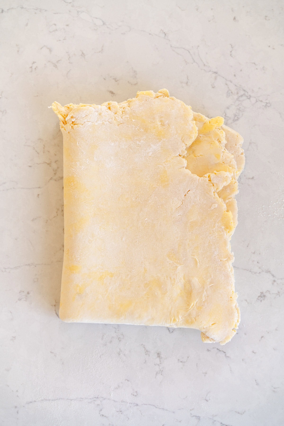 turn 1 folded in to quarters