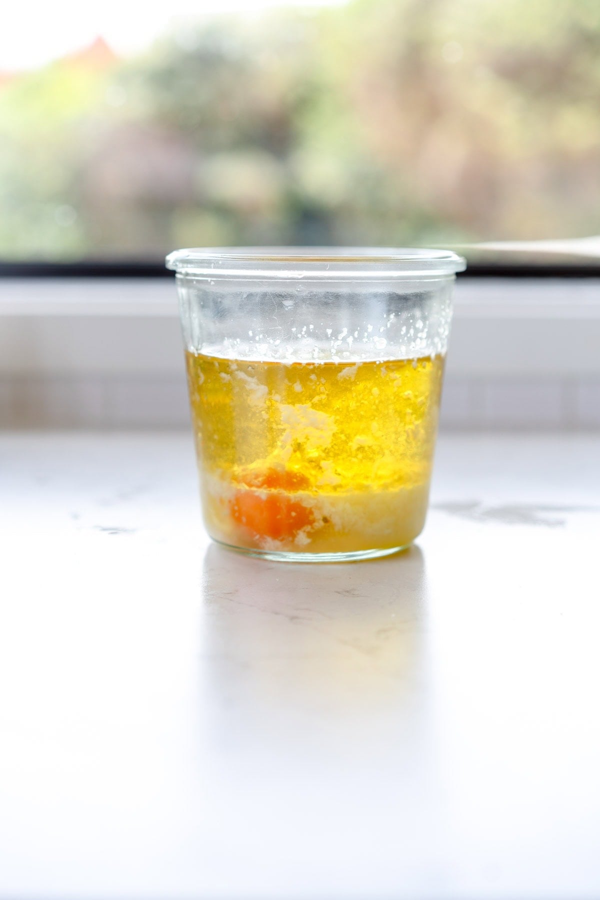 aioli ingredients in jar