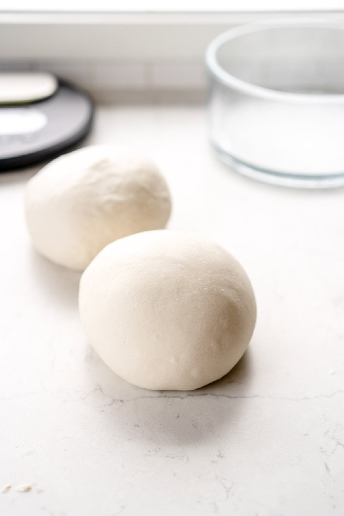 balled up pizza dough