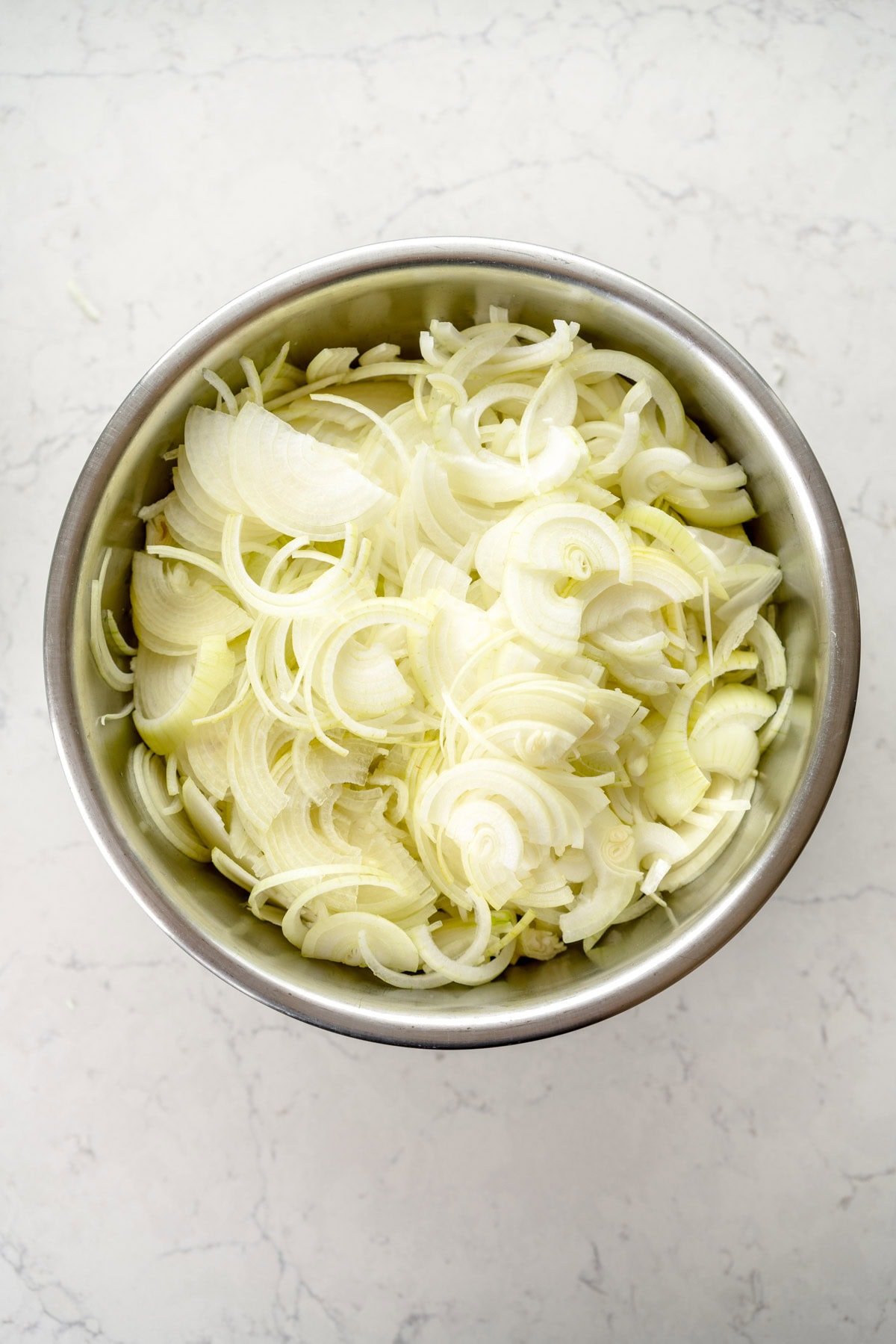 sliced up onions