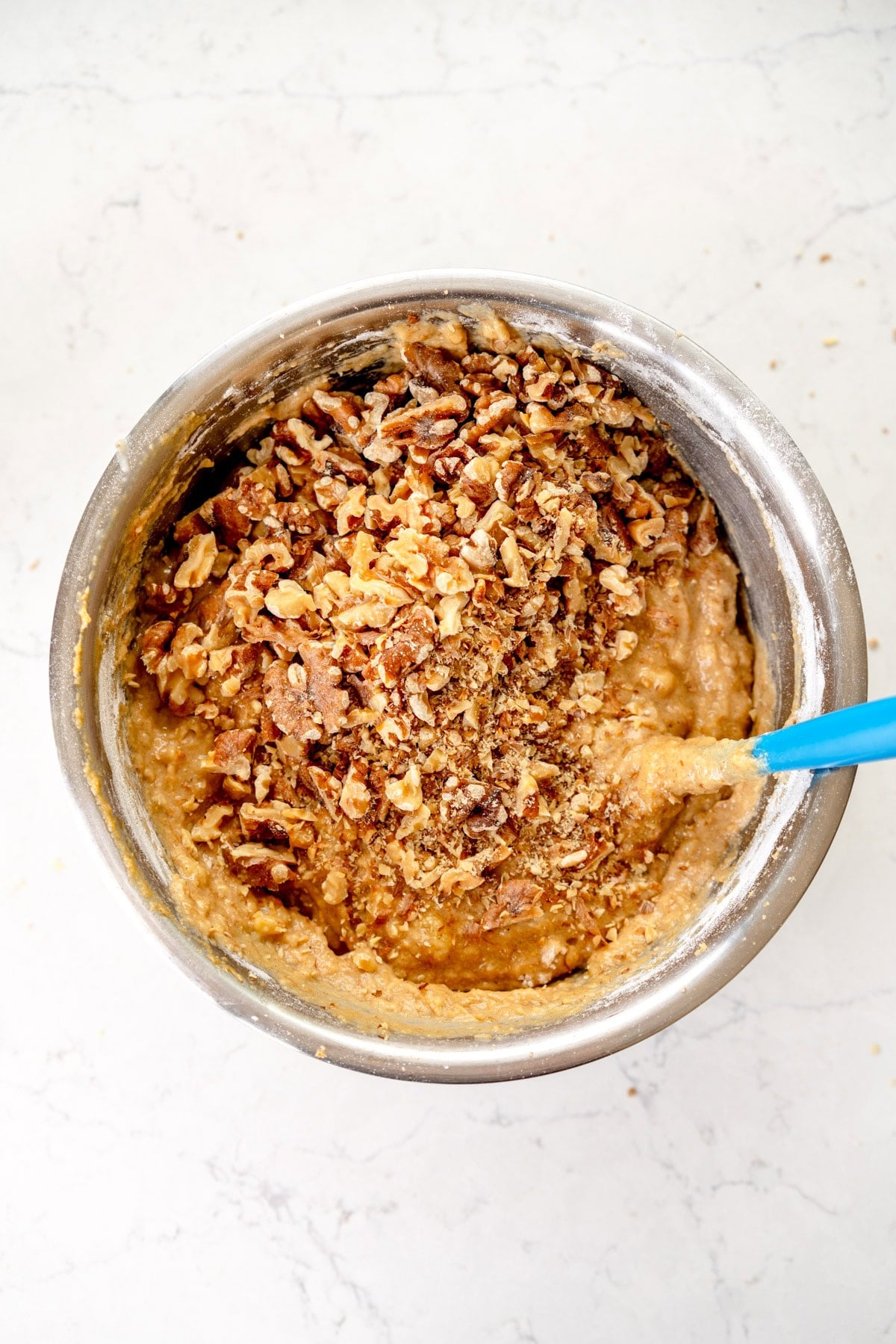 add walnuts to muffin batter