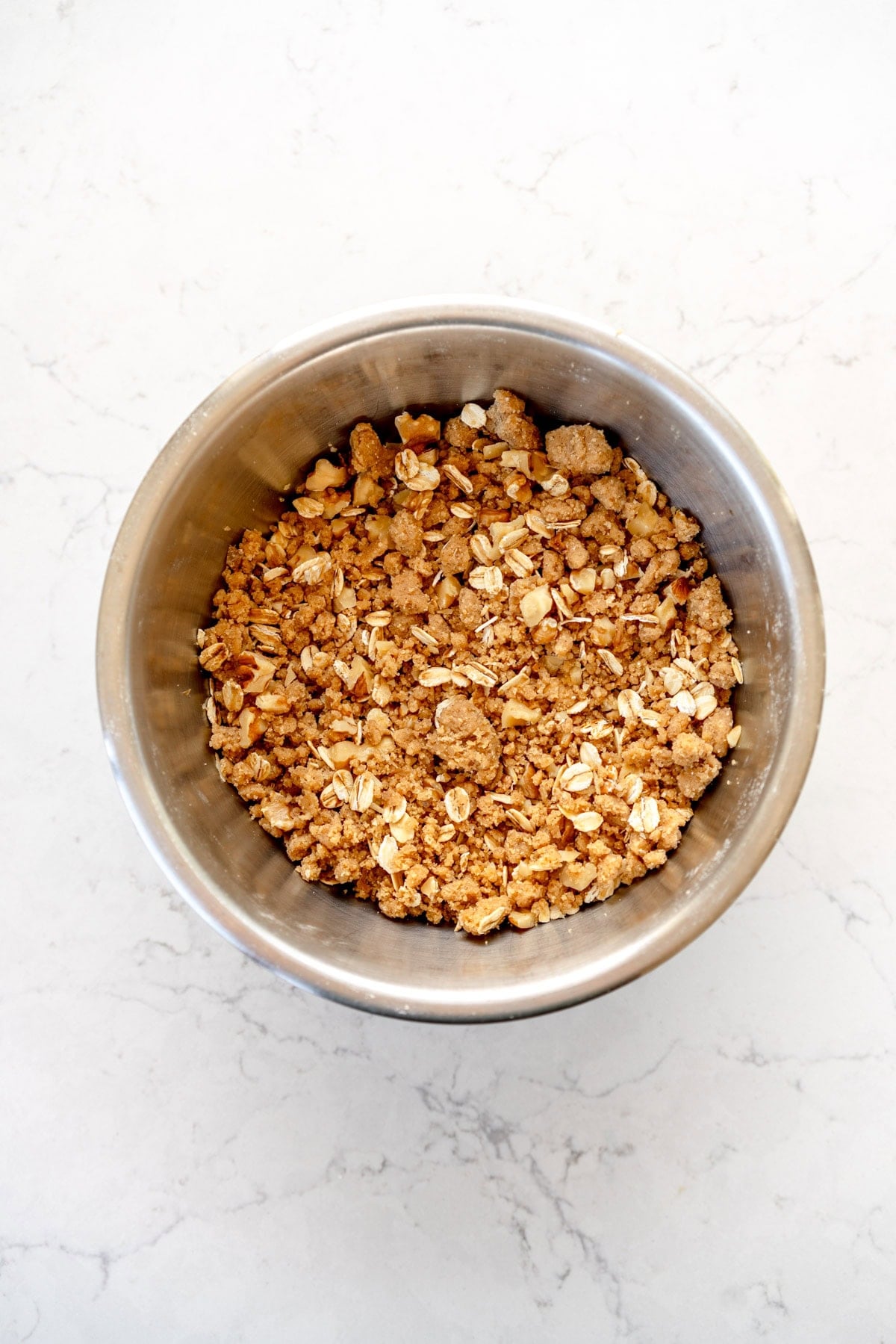 oats and walnuts added