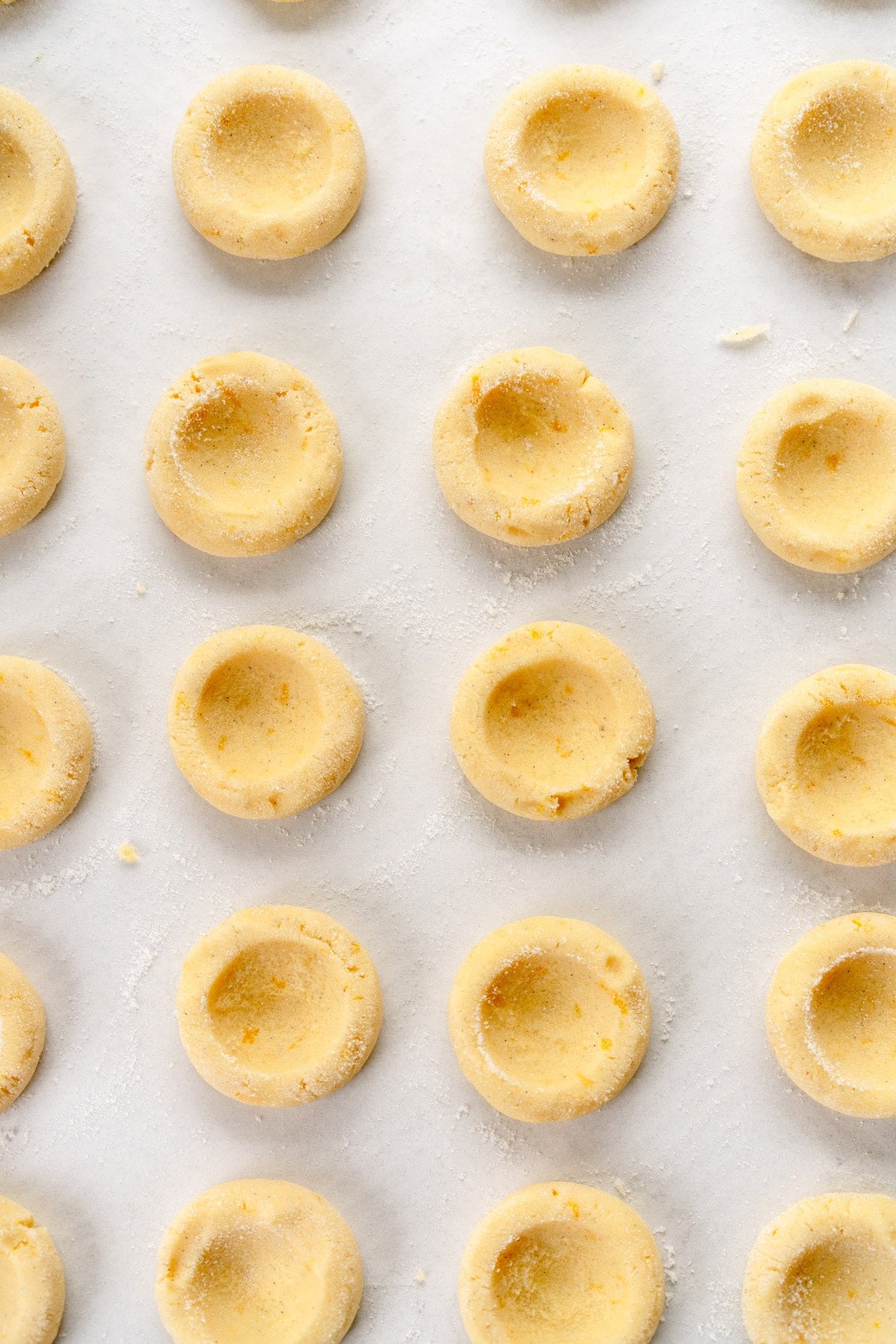 cookies with indentations